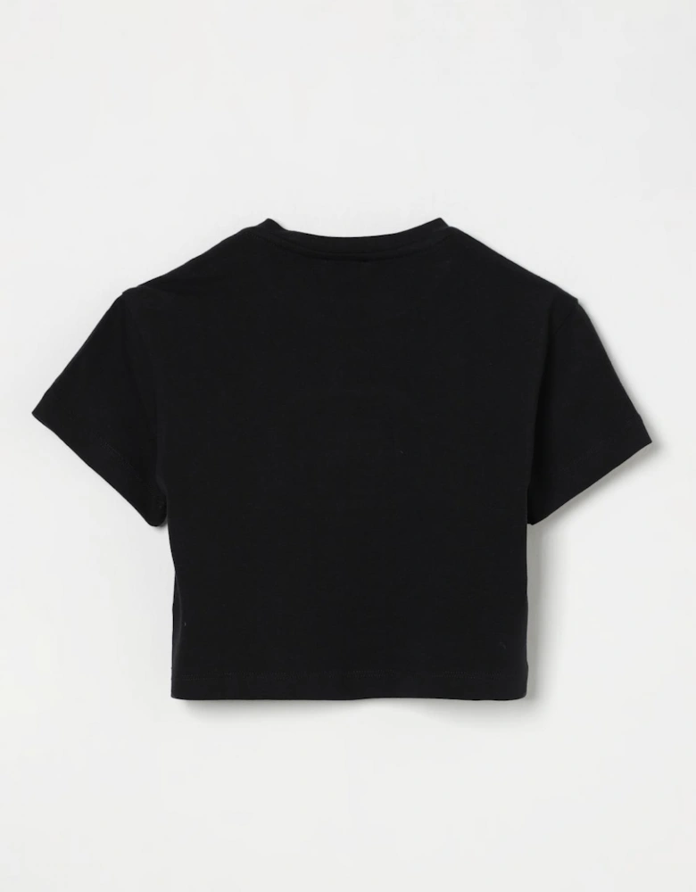 Cropped TShirt Embroidered Logo