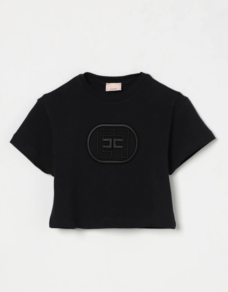 Cropped TShirt Embroidered Logo