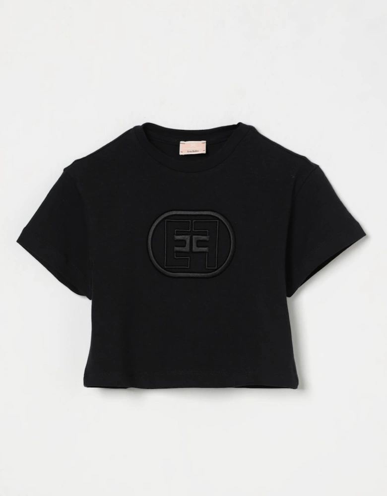 Cropped TShirt Embroidered Logo