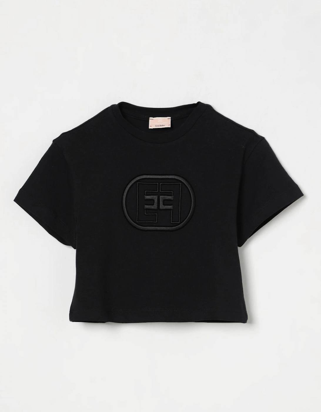 Cropped TShirt Embroidered Logo, 4 of 3