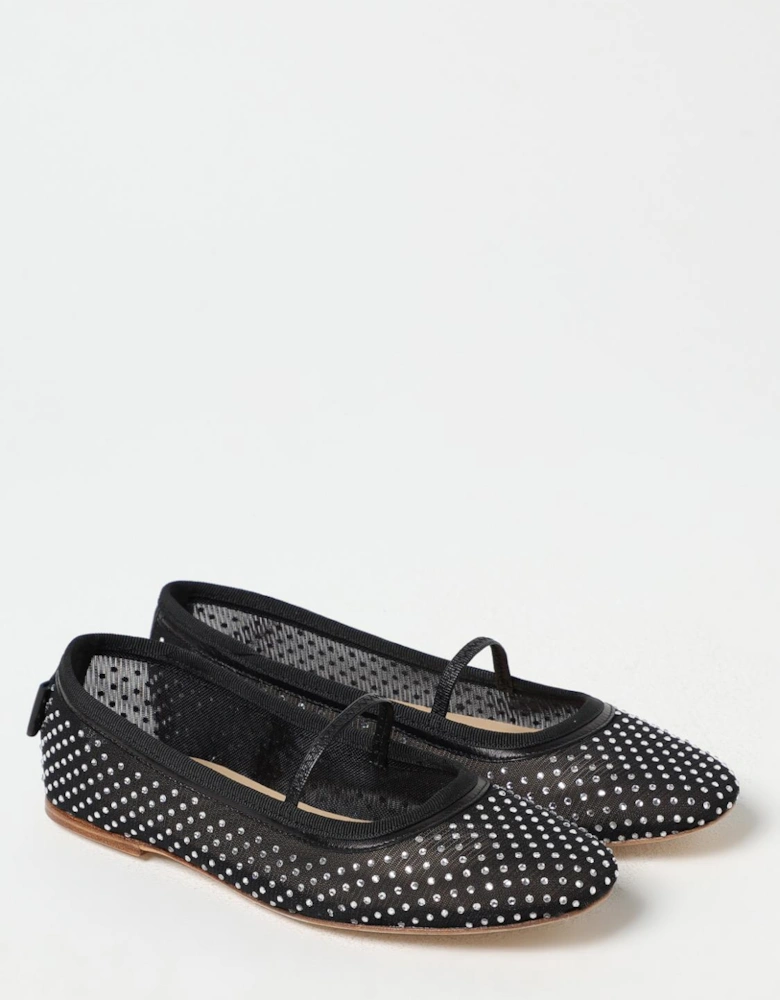 Emilie Embellished Mesh Ballerinas