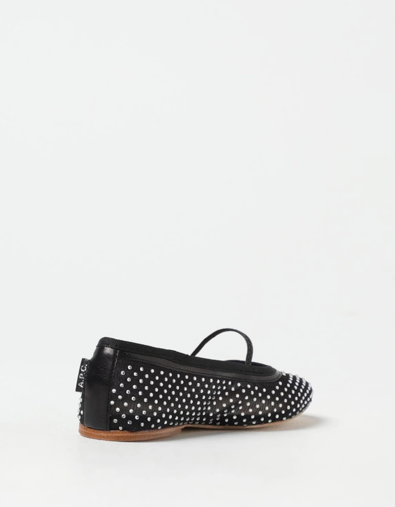Emilie Embellished Mesh Ballerinas