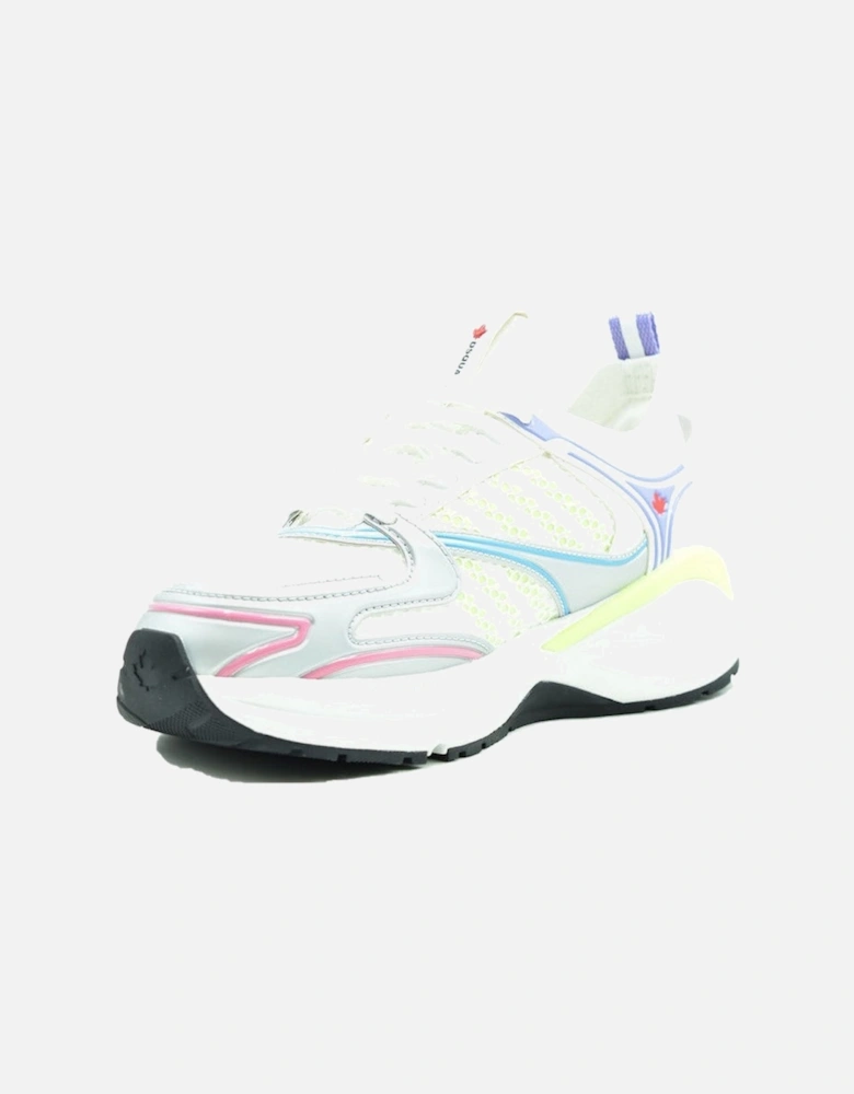 Lace-Up Rubber Sole Sneakers with Textile Lining