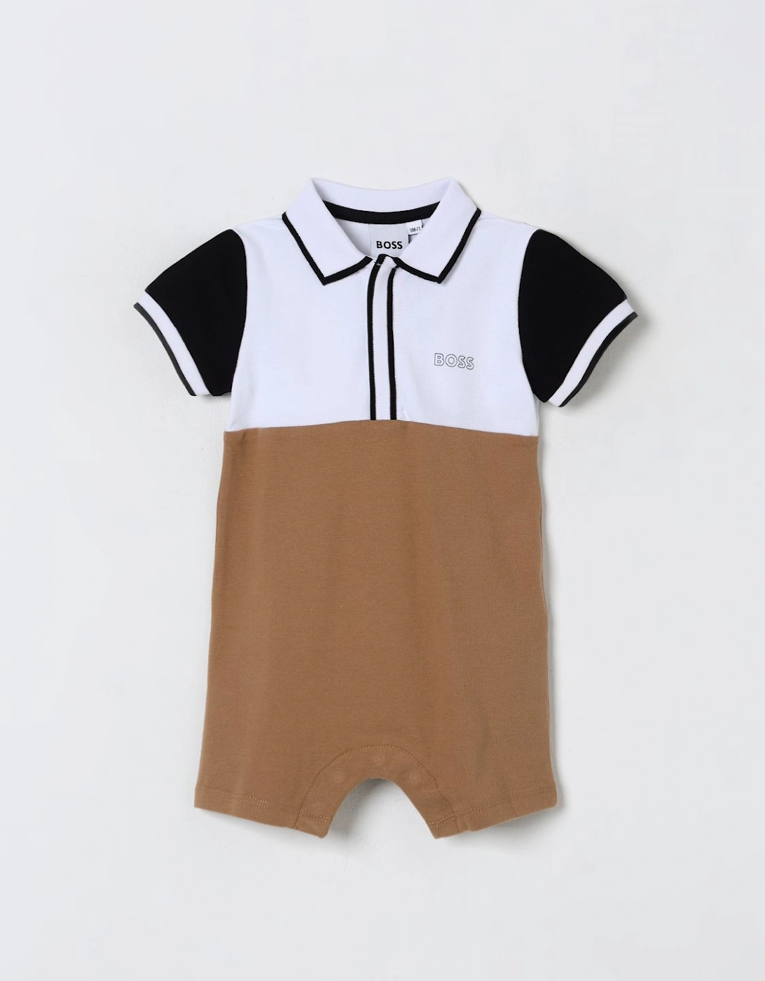Baby Polo Romper Colorblocked, 6 of 5