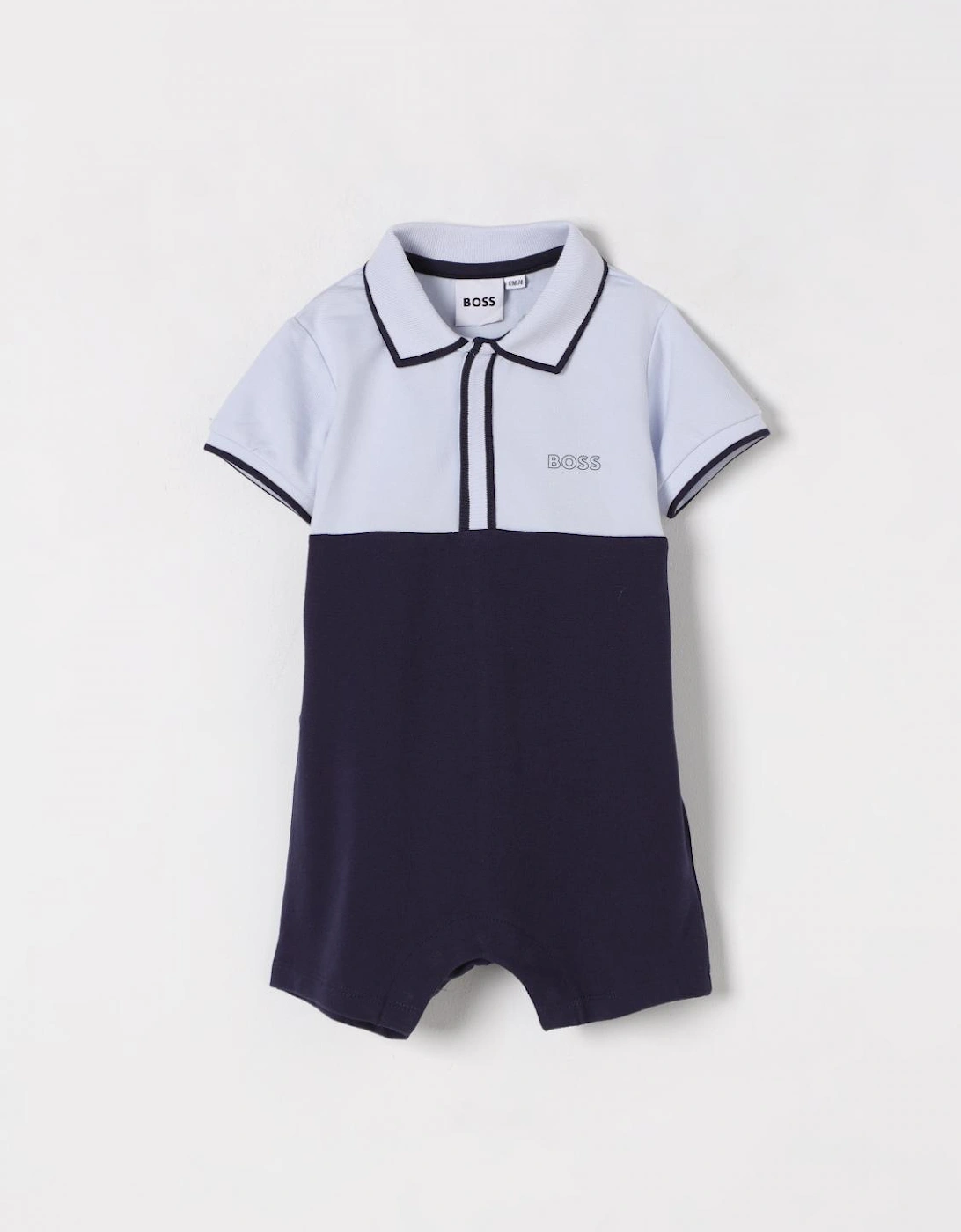 Baby Polo Romper Colorblocked