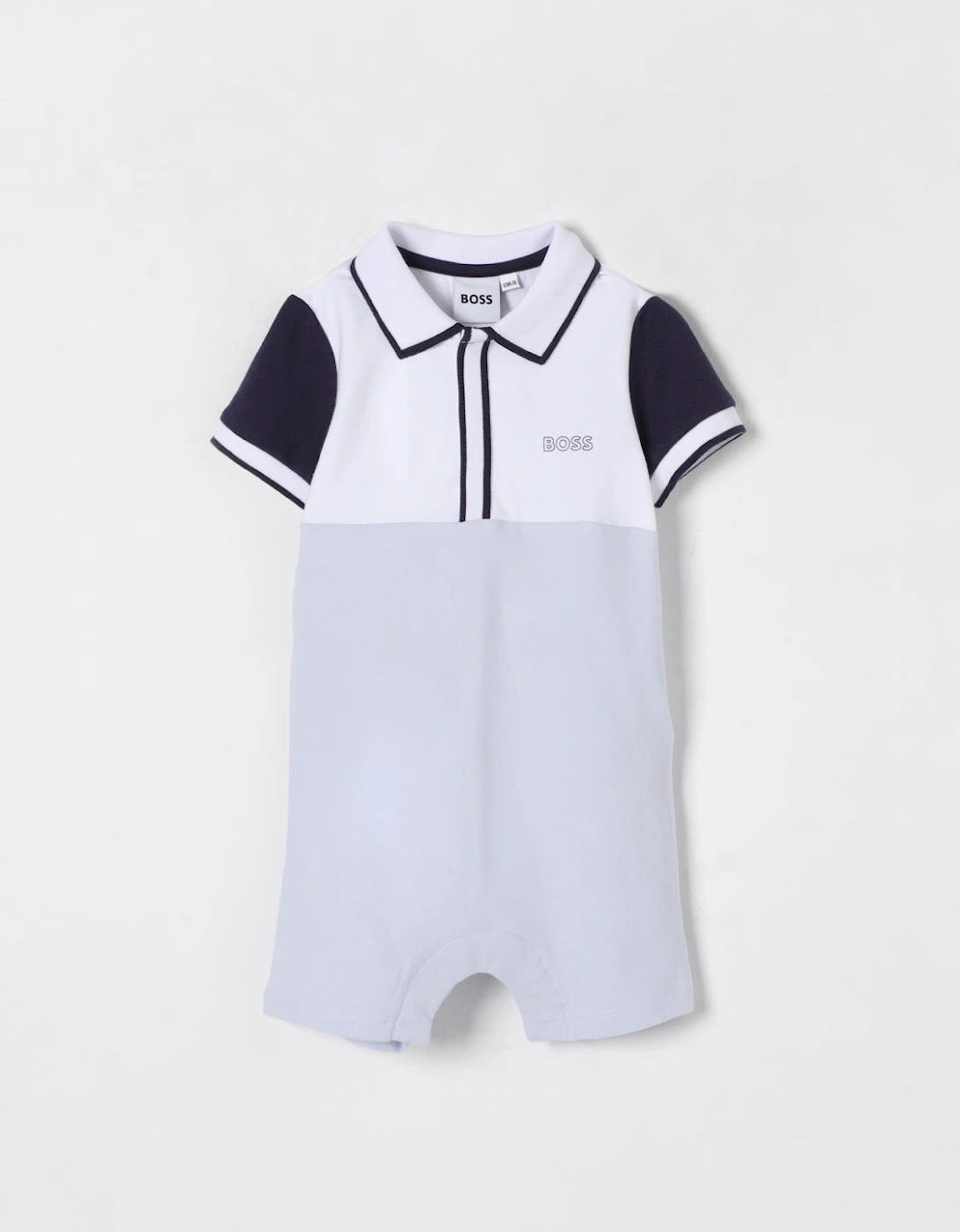 Baby Polo Romper Colorblocked