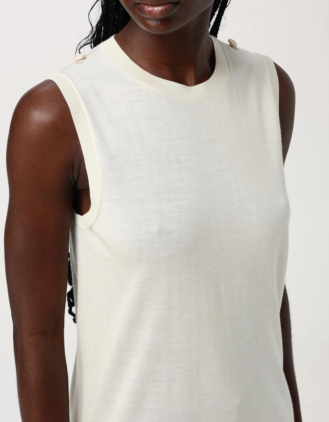 Merino Wool Crew Neck Knit Sweater
