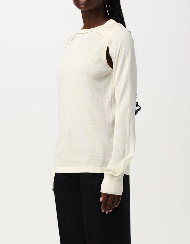Merino Wool Crew Neck Knit Sweater