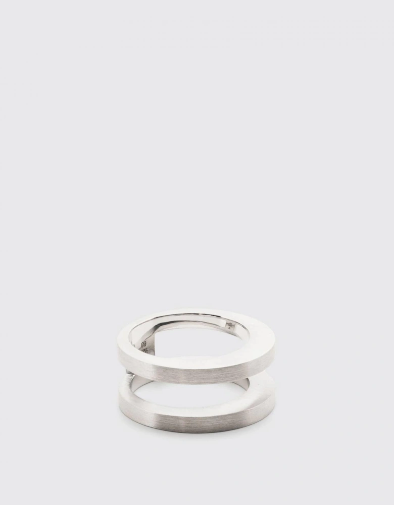 Double Ring Silver Minimalist