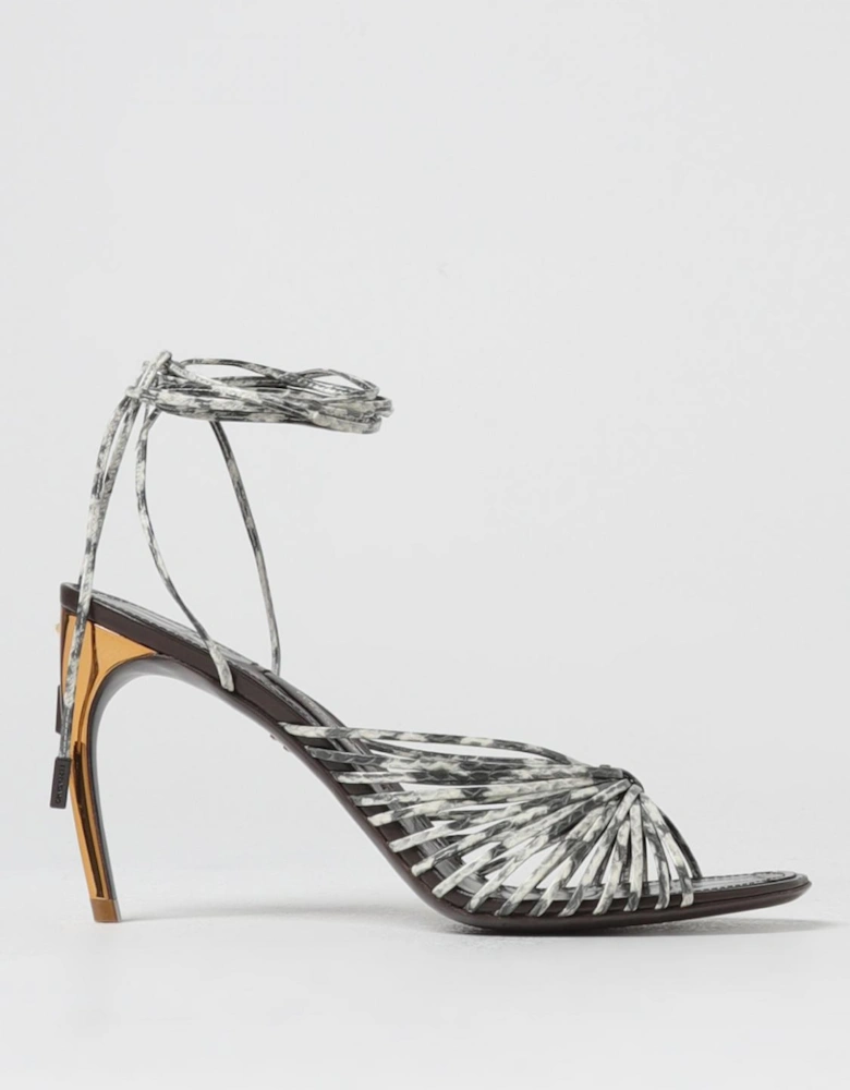 LaceUp Knotted Stiletto Sandals