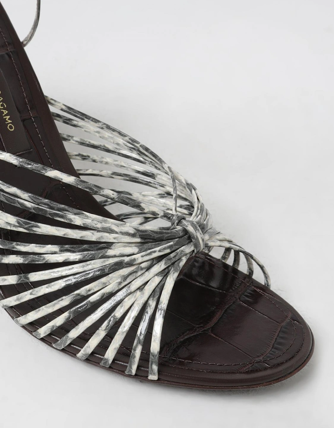 LaceUp Knotted Stiletto Sandals