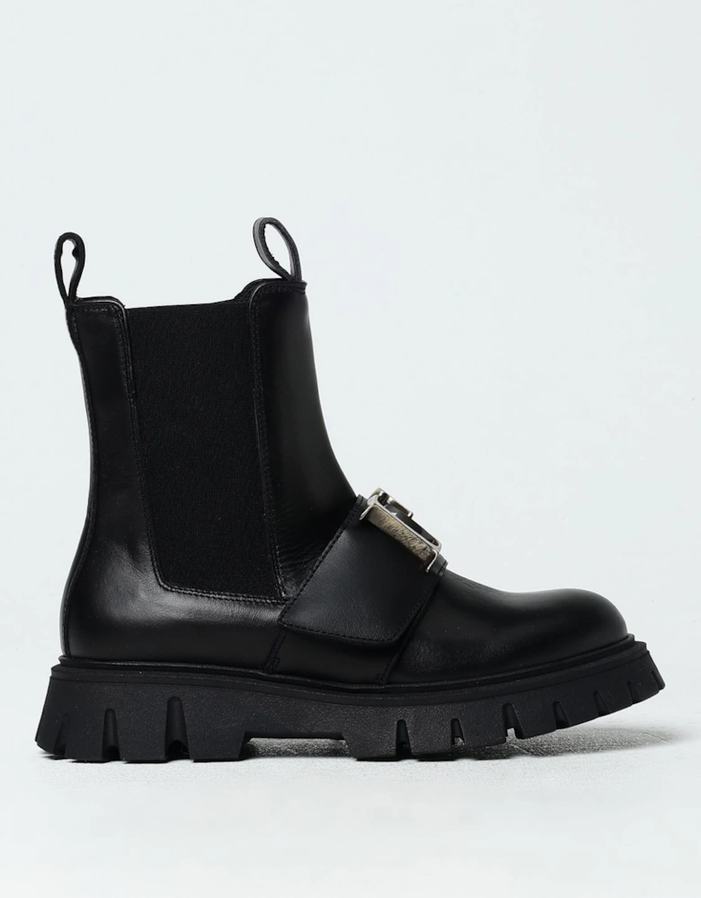 Ankle Boots Chunky Sole Buckle