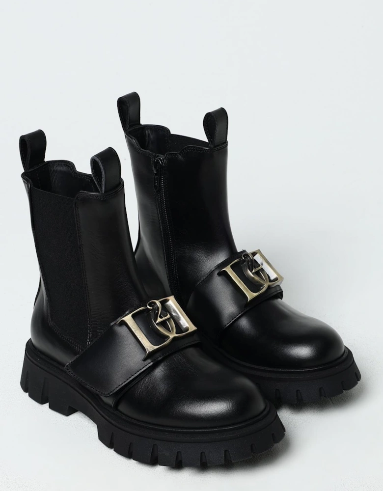 Ankle Boots Chunky Sole Buckle
