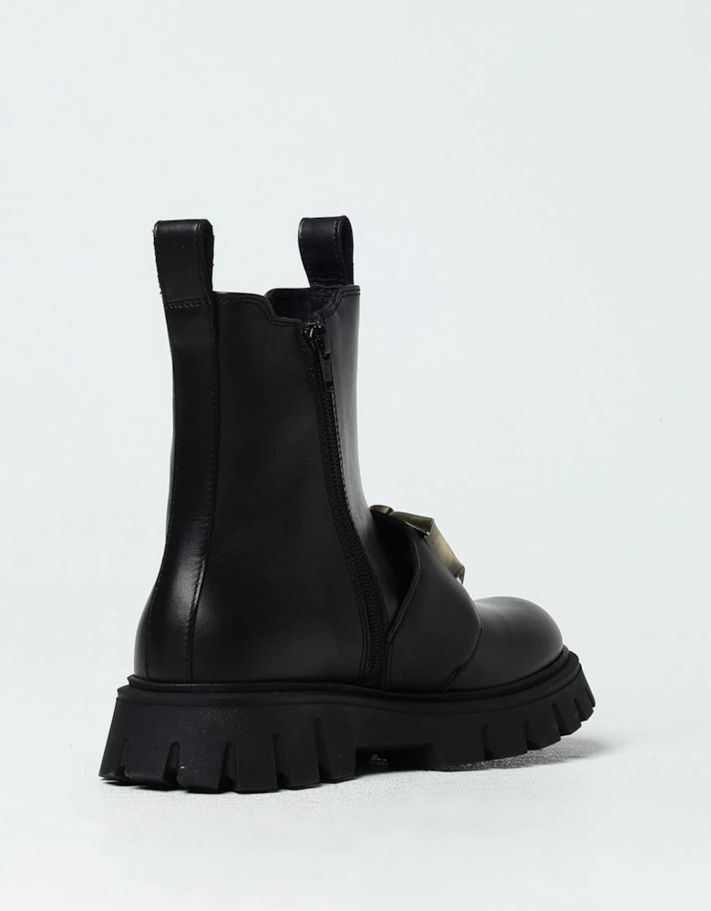 Ankle Boots Chunky Sole Buckle