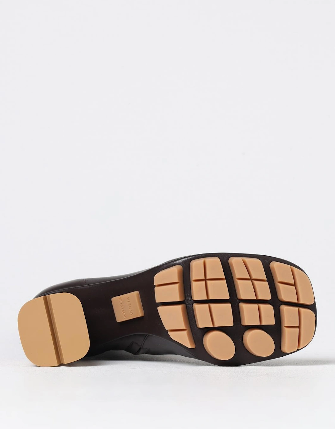 Sculptural Heel Leather Ankle Boots