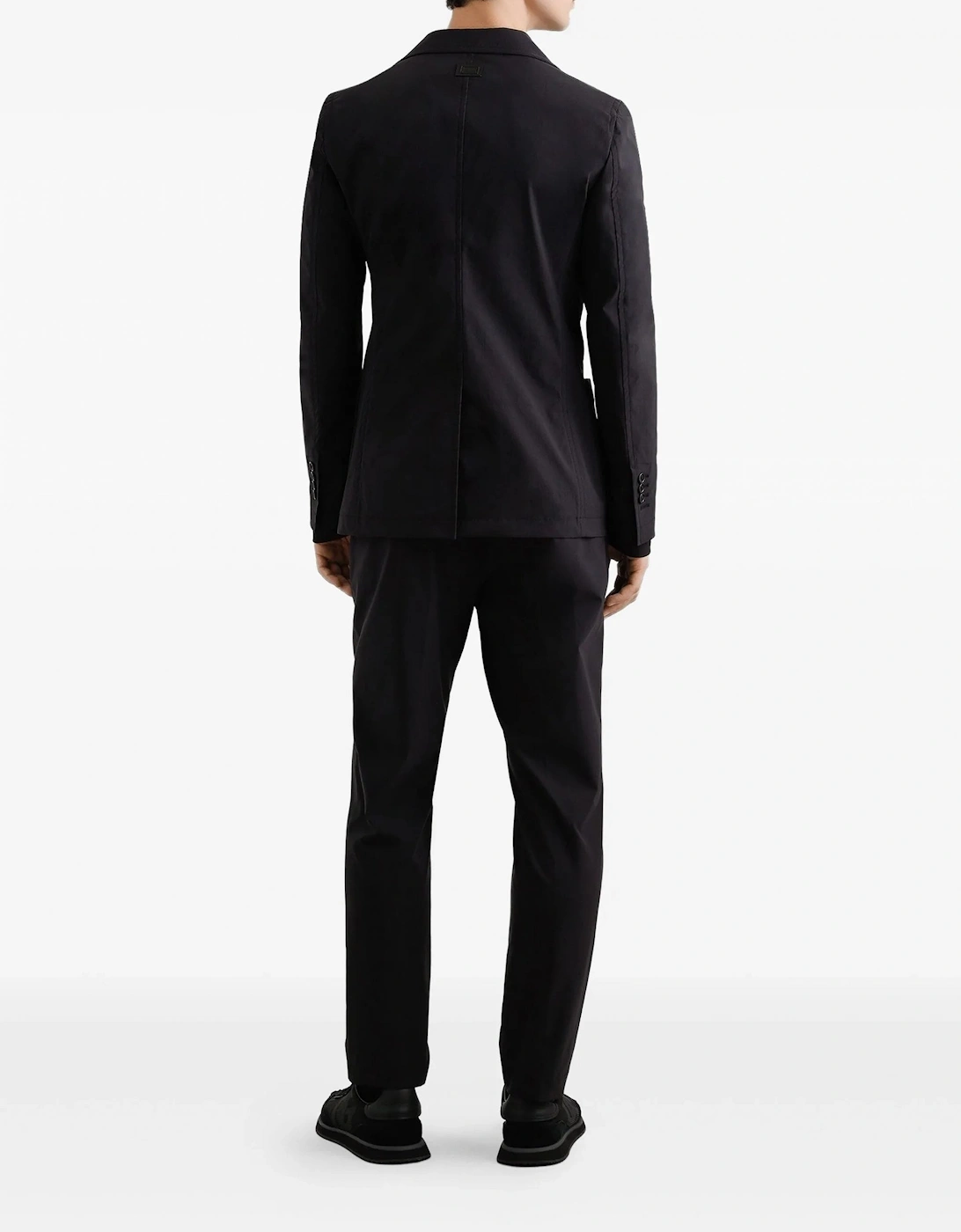 Contrast Trim LS Shirt Black