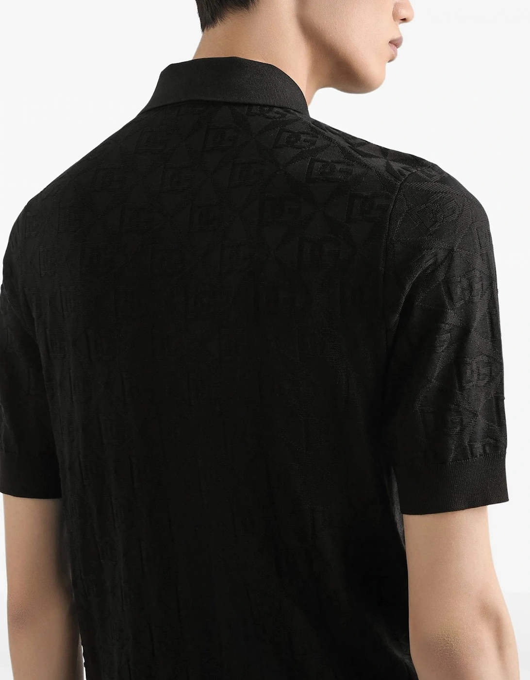 Knitted Polo Shirt Black