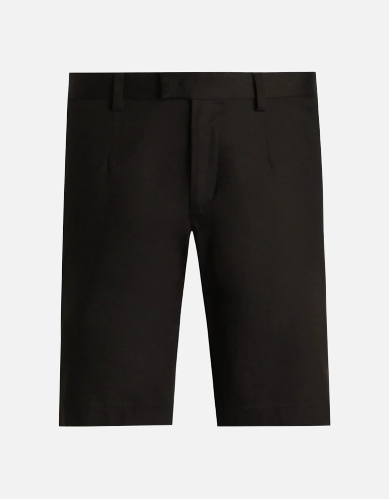 Cotton Slim Fit Shorts Black