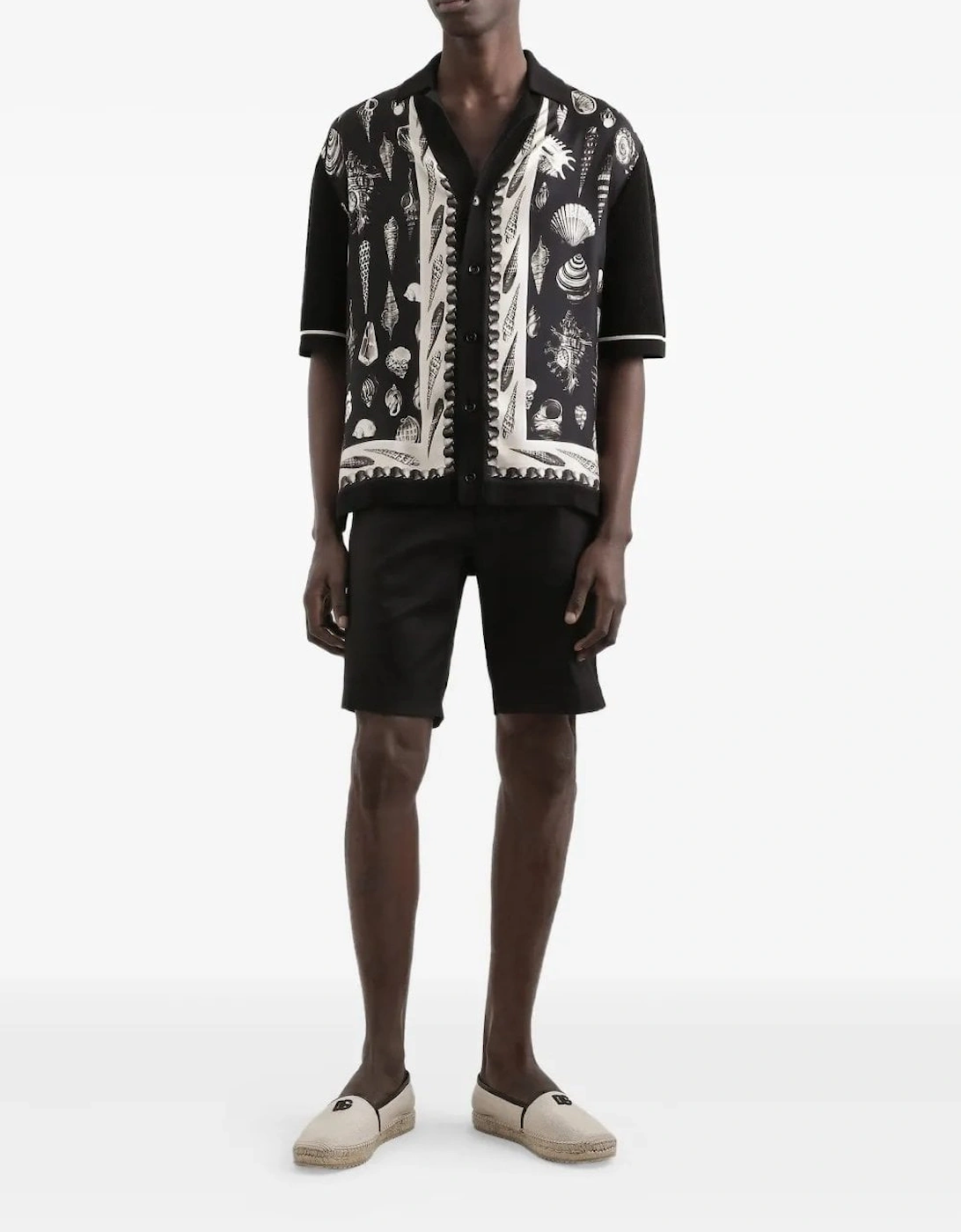 Cotton Slim Fit Shorts Black