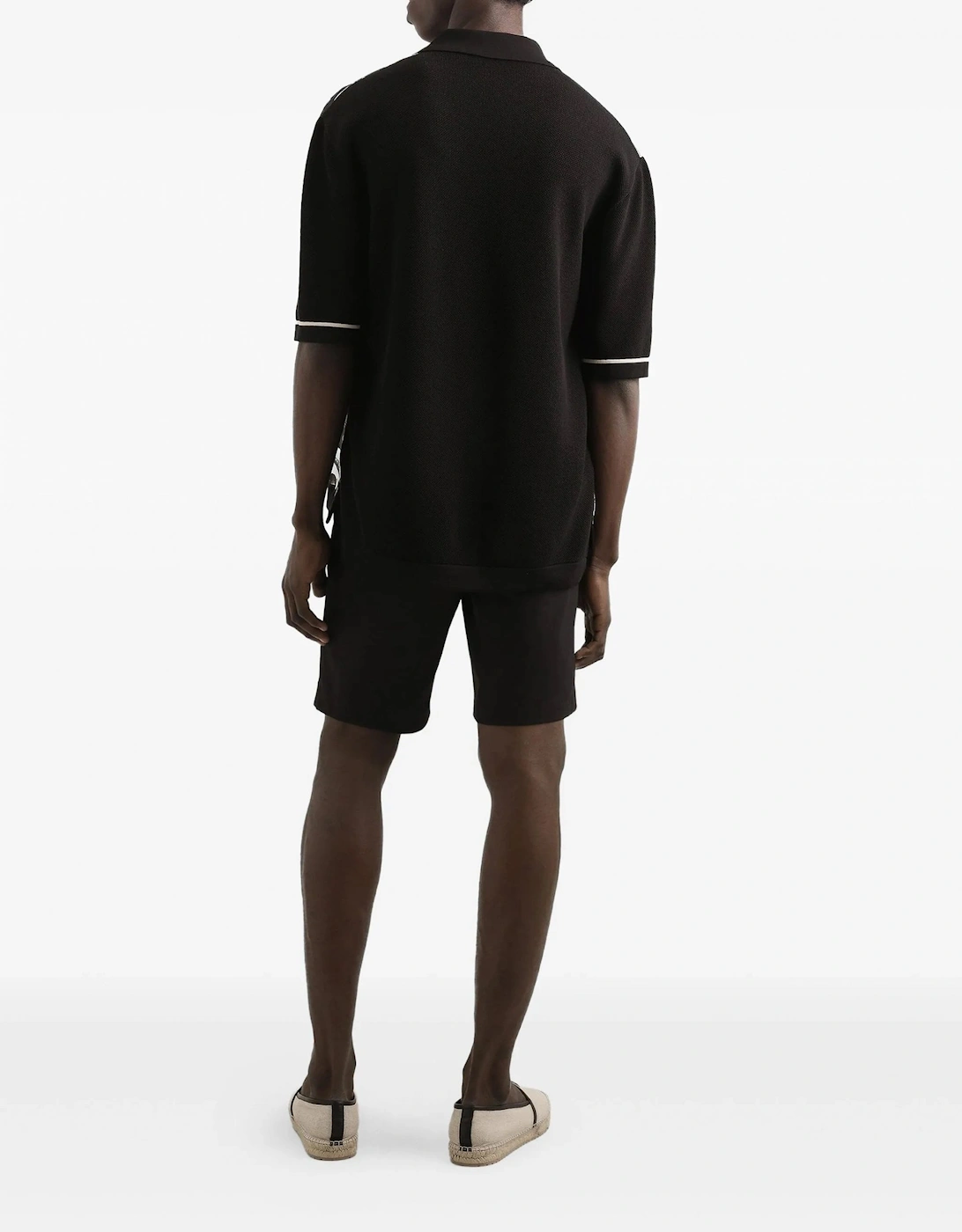 Cotton Slim Fit Shorts Black