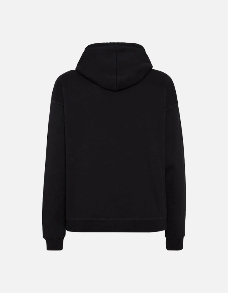 Relax Fit College Hoodie Black