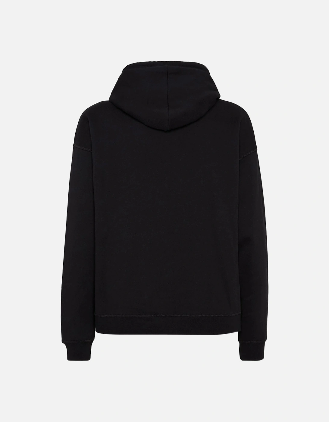 Relax Fit College Hoodie Black