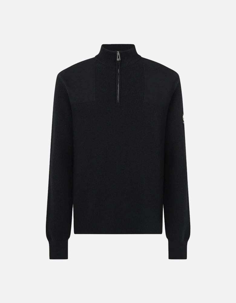 Commander Quarter Zip Jumper Black