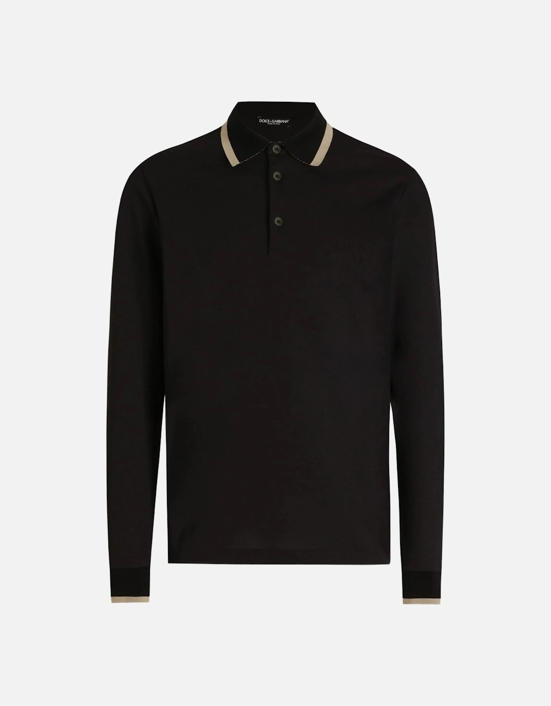 Contrast Trim LS Polo Black, 6 of 5