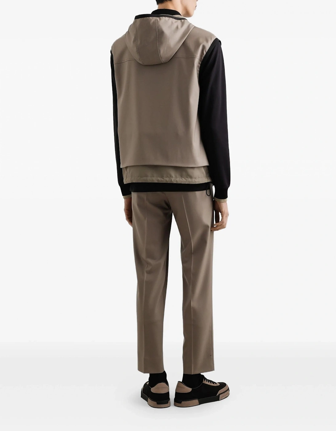 Contrast Trim LS Polo Black