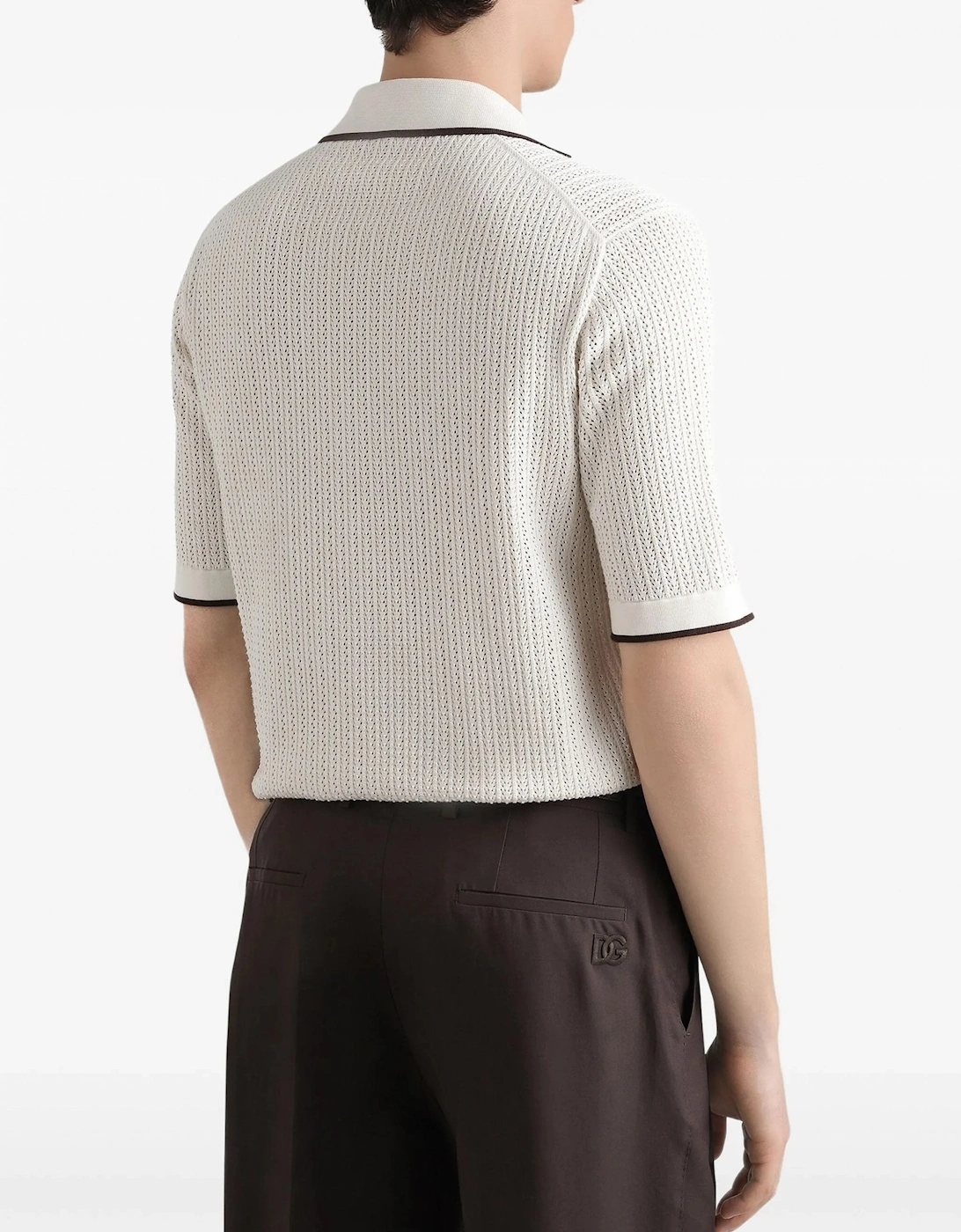 Knitted Pocket Shirt Ivory White