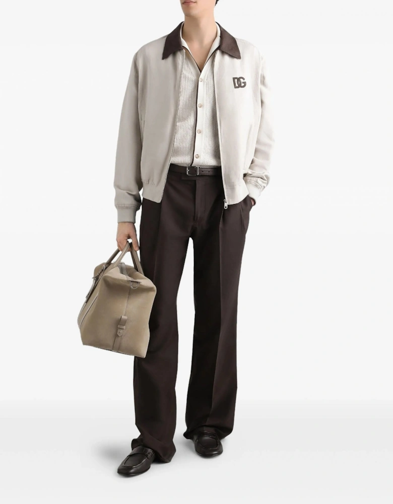 Knitted Pocket Shirt Ivory White