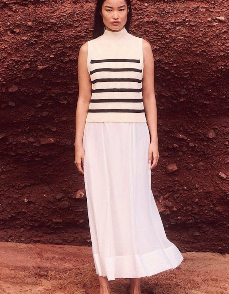 Ribbed Cotton Knitted Tank