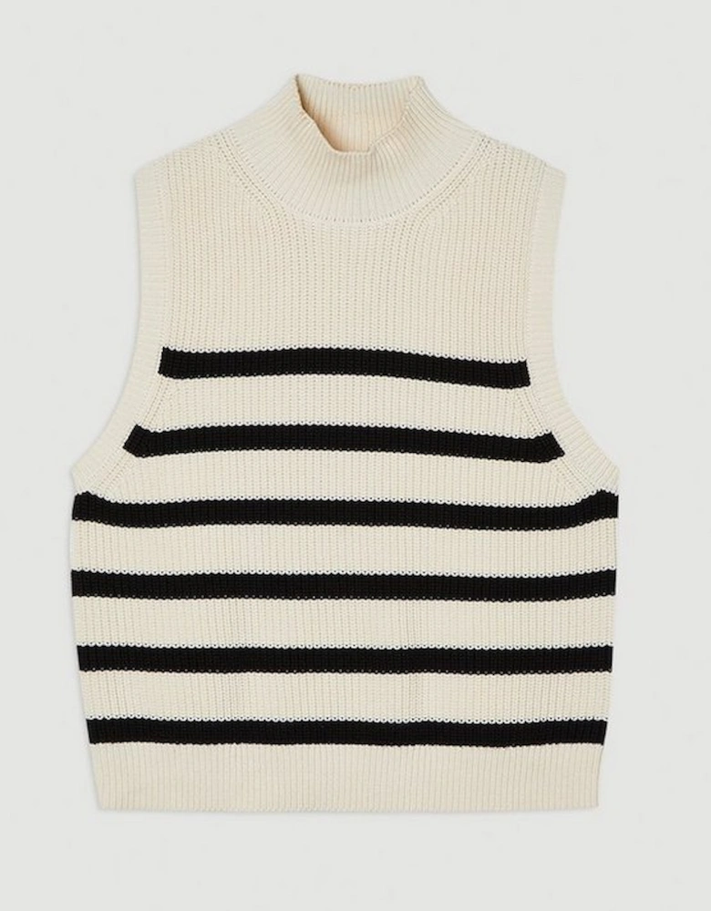 Ribbed Cotton Knitted Tank