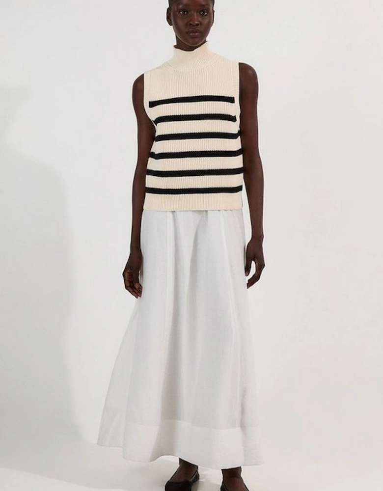 Ribbed Cotton Knitted Tank