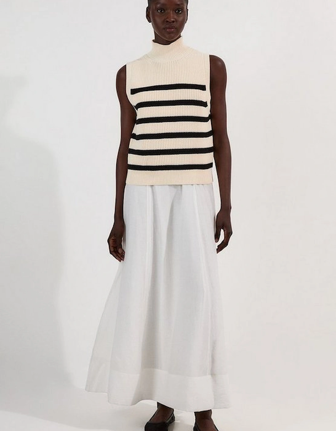 Ribbed Cotton Knitted Tank