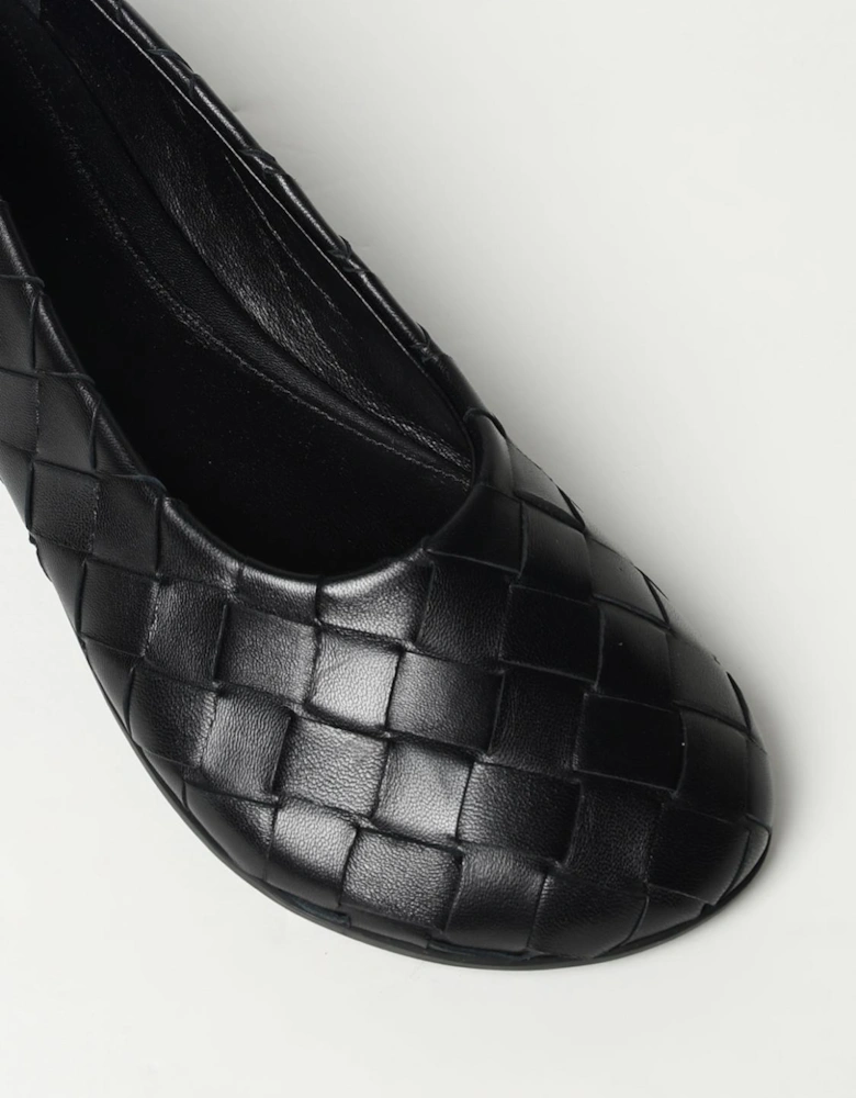Lido Woven Leather Ballerinas