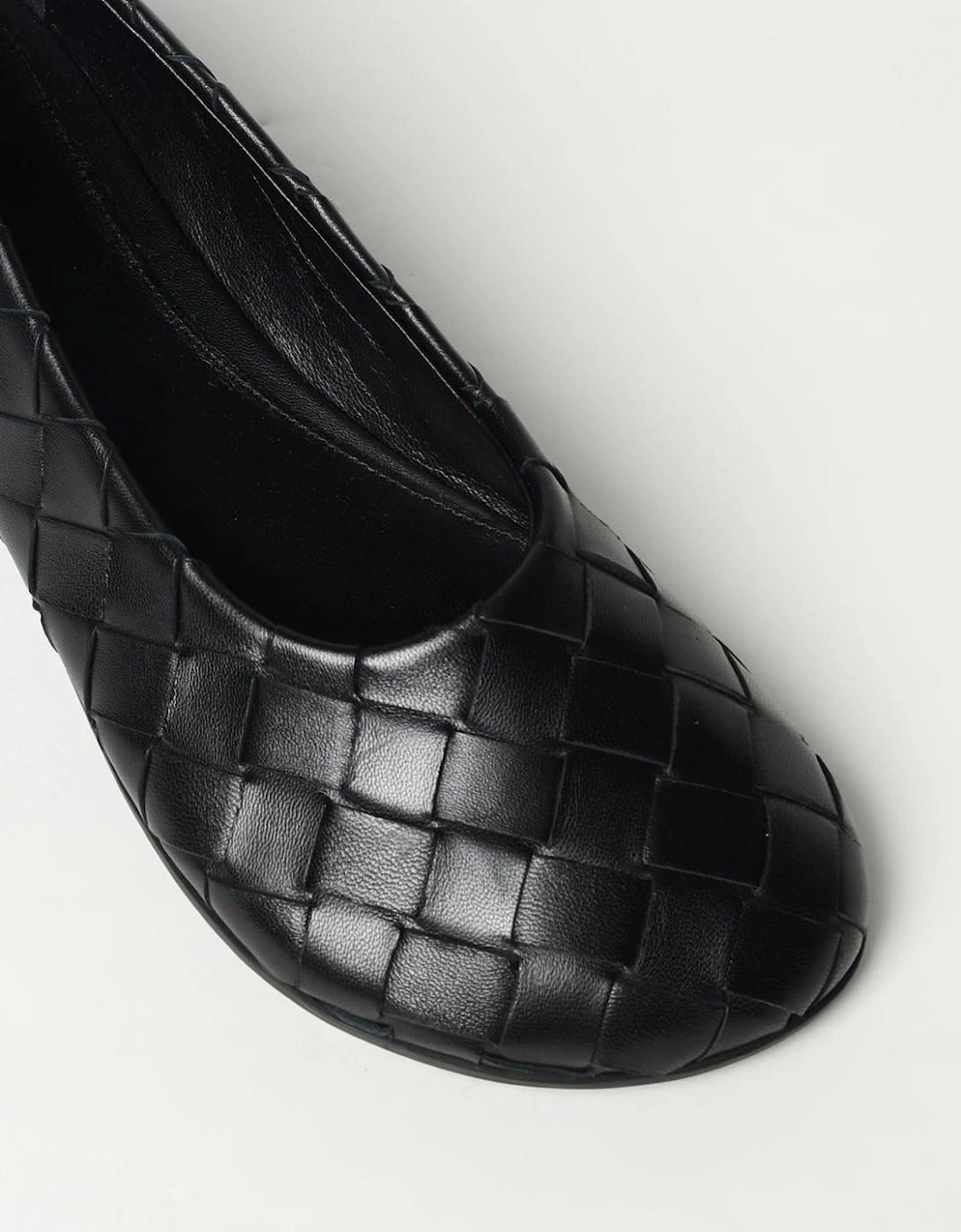 Lido Woven Leather Ballerinas