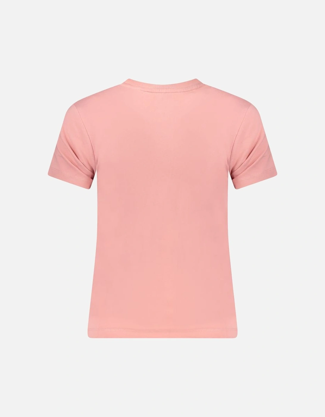 Slim Fit Organic Cotton Crew Neck T-Shirt with Logo Print