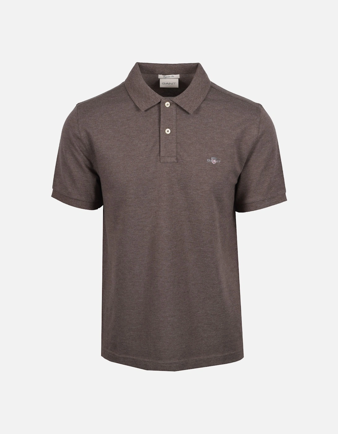 Reg Shield SS Pique Polo Shirt Seawood Melange, 5 of 4