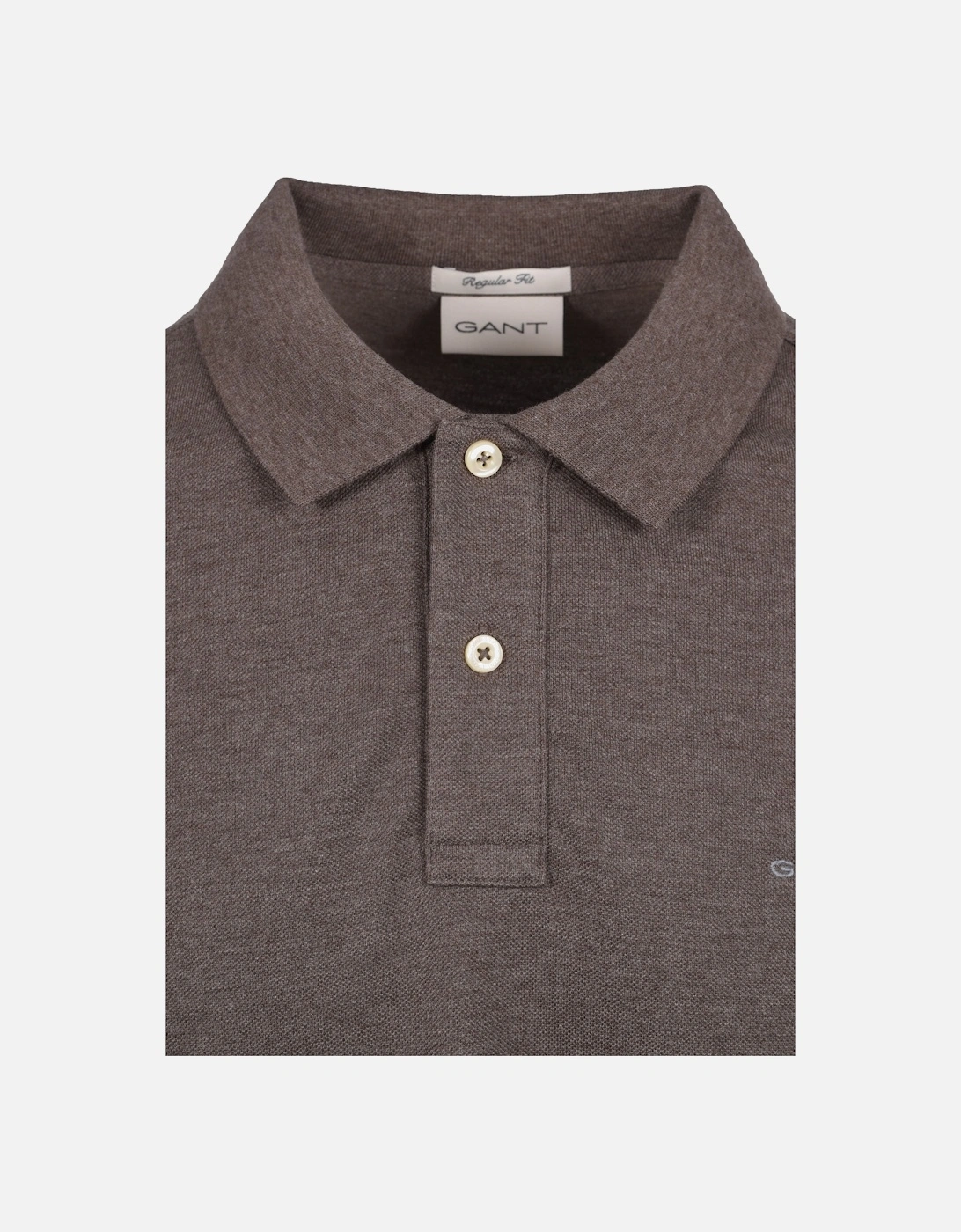 Reg Shield SS Pique Polo Shirt Seawood Melange