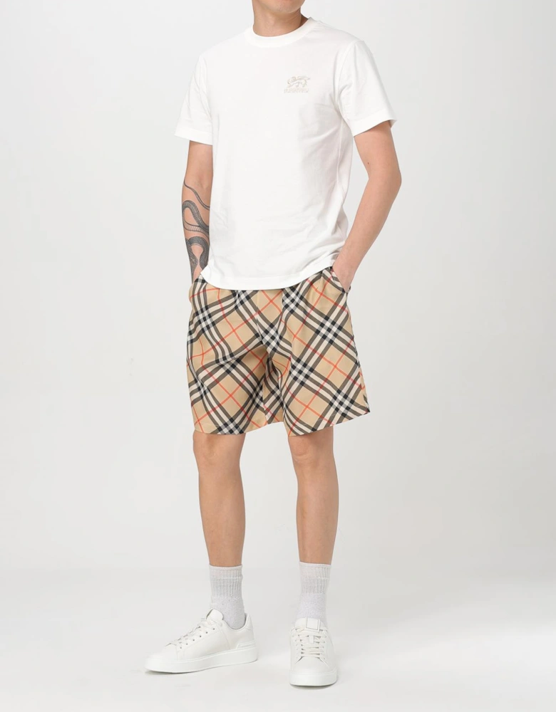 Check Pattern Silk Shorts