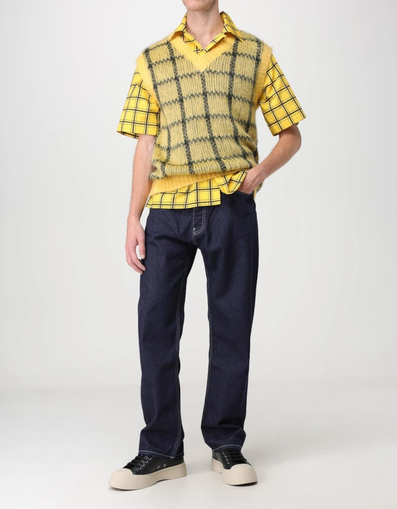 Mohair Knit Sweater Vest