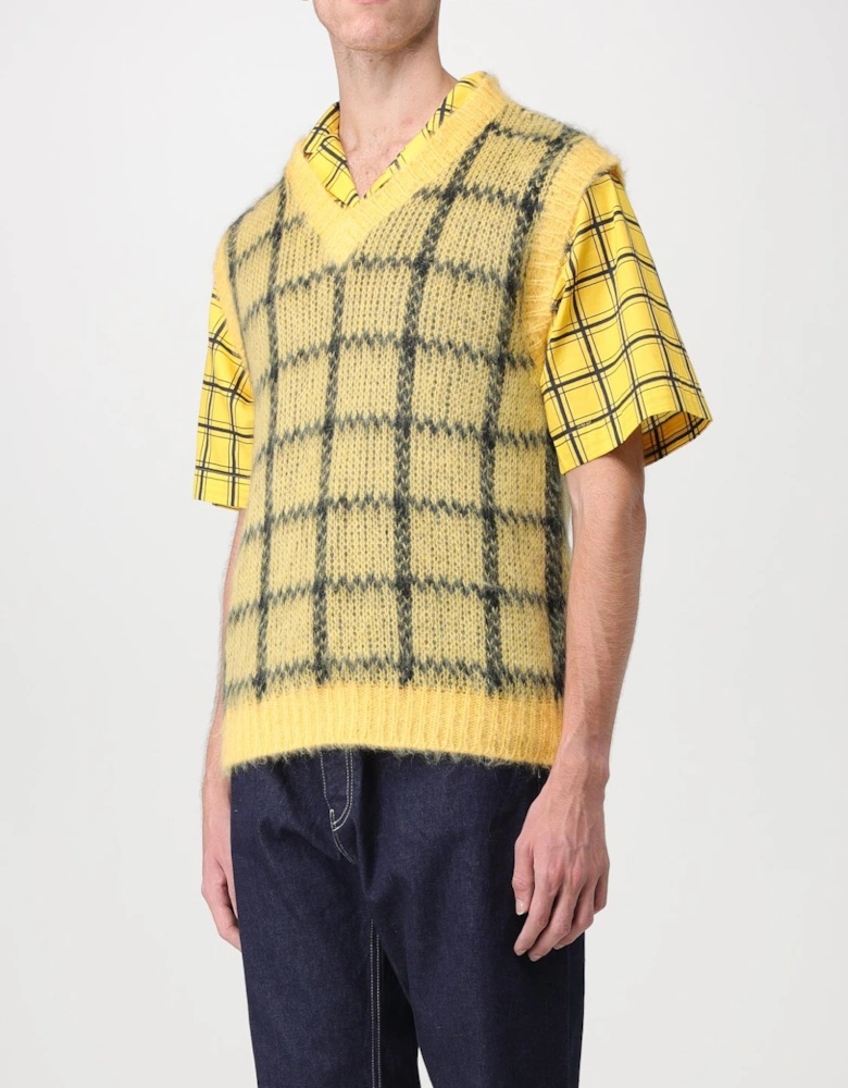 Mohair Knit Sweater Vest