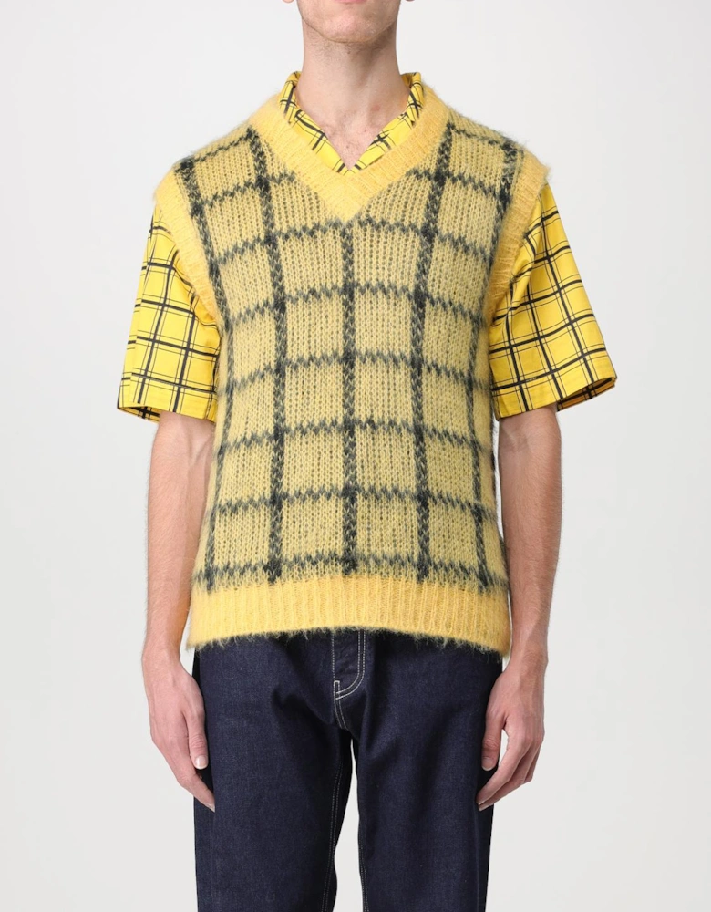 Mohair Knit Sweater Vest