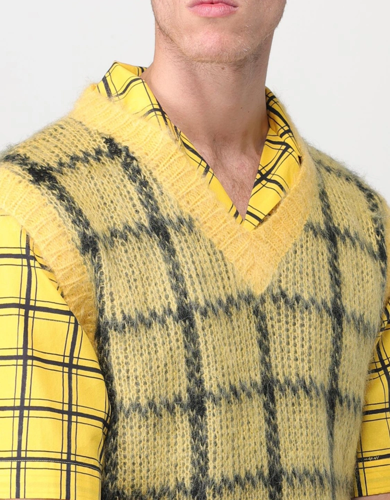 Mohair Knit Sweater Vest
