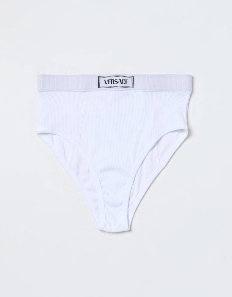 High Waist Ribbed Cotton Briefs