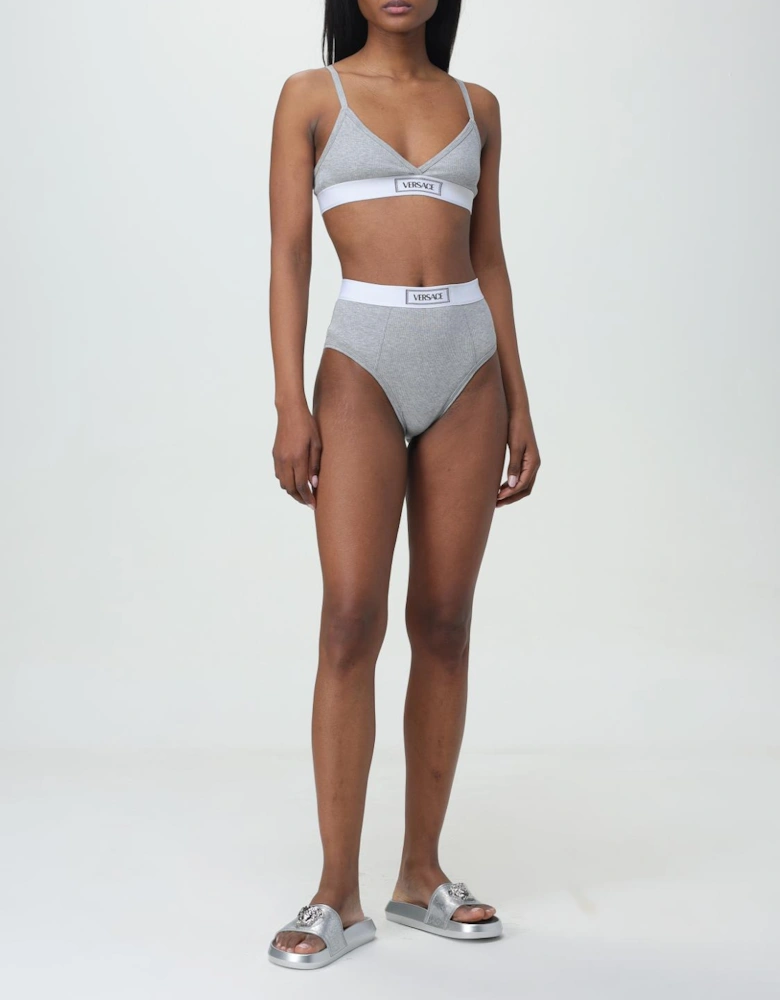 High Waist Ribbed Cotton Briefs