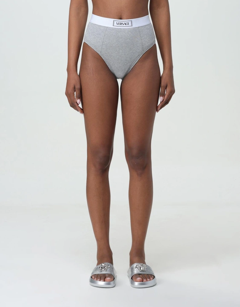 High Waist Ribbed Cotton Briefs