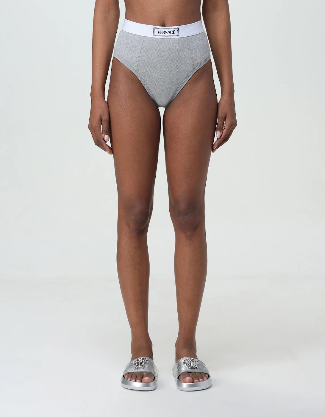 High Waist Ribbed Cotton Briefs