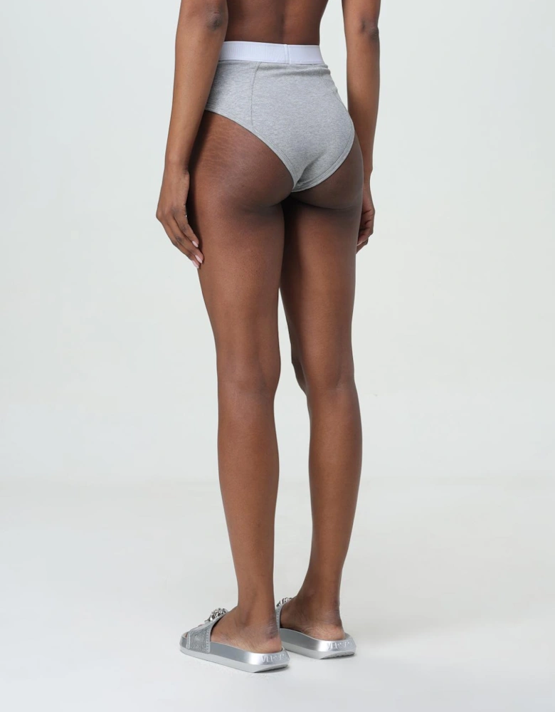 High Waist Ribbed Cotton Briefs